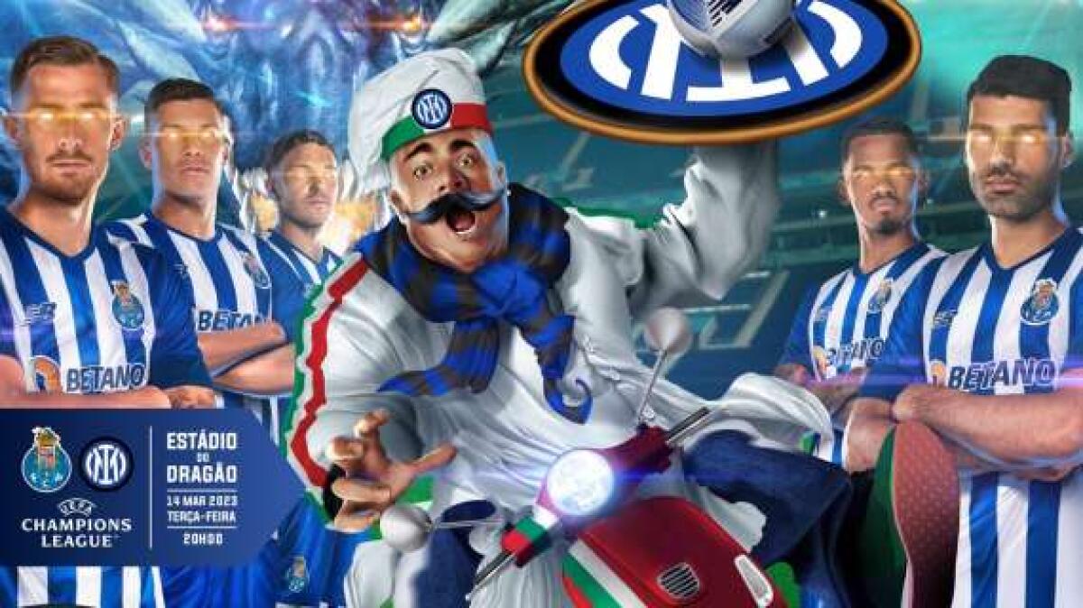 Anche il Porto 'scivola' nel classico stereotipo italiano: Inter rappresentata da un pizzaiolo in vespa - 