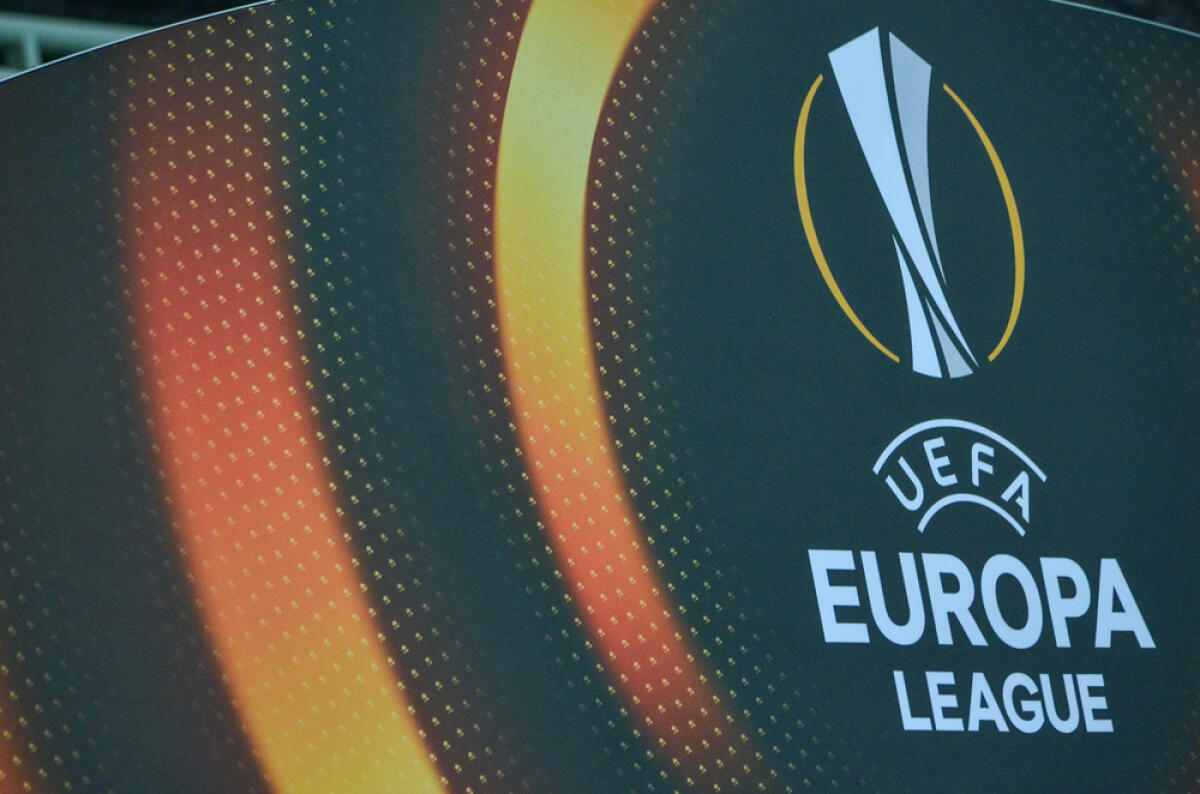 I tifosi del Feyenoord minacciano Roma: "La distruggeremo" - ODESSA, UKRAINE - November 03, 2016: The official logo and emblem UEFA Europa Leagueduring the UEFA Europa League match group stage Zarya Lugansk vs Feyenoord ,  Ukraine