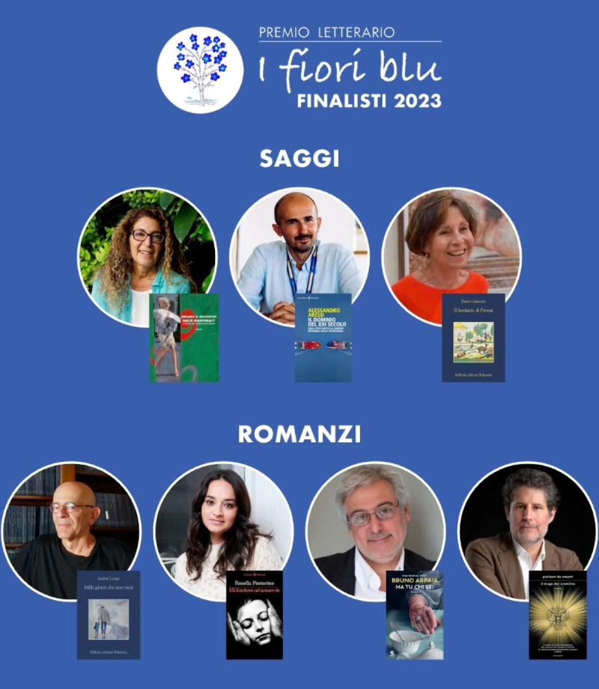 Libri, premio Fiori blu 2023: ecco i sette finalisti - 