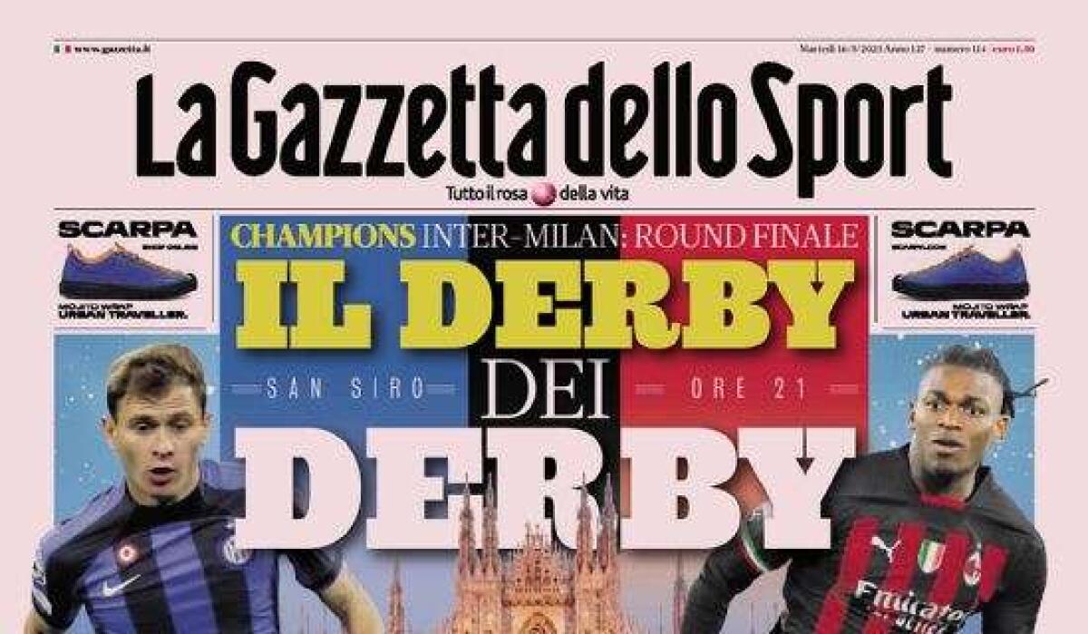 Il Derby dei Derby: le prime pagine - 