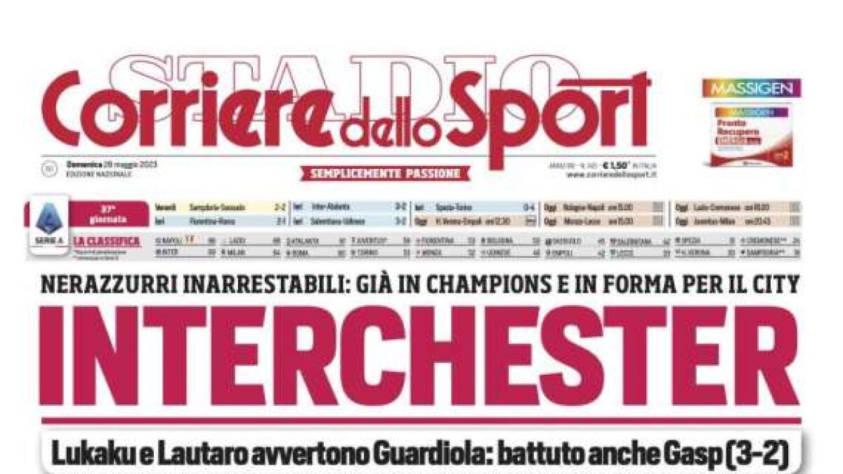 'Che Inter!': le prime pagine dei quotidiani sportivi - 