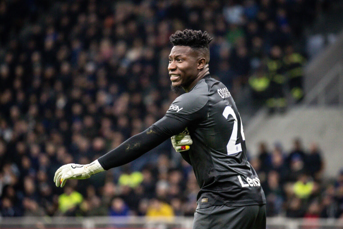 Marotta blinda Onana: "Non è sul mercato" - Milan, Italy. 19/03/2023. Italian SerieA Football Championship.  Inter VS Juventus 0-1. Andre Onana, goalkeeper Inter.