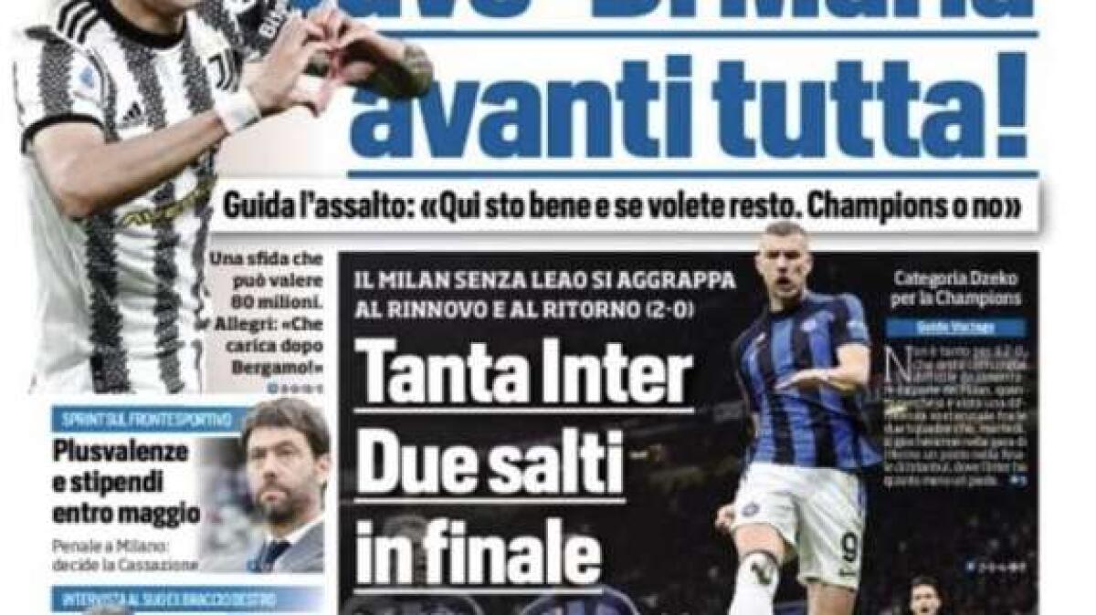 Tanta Inter, le prime pagine dei quotidiani sportivi - 