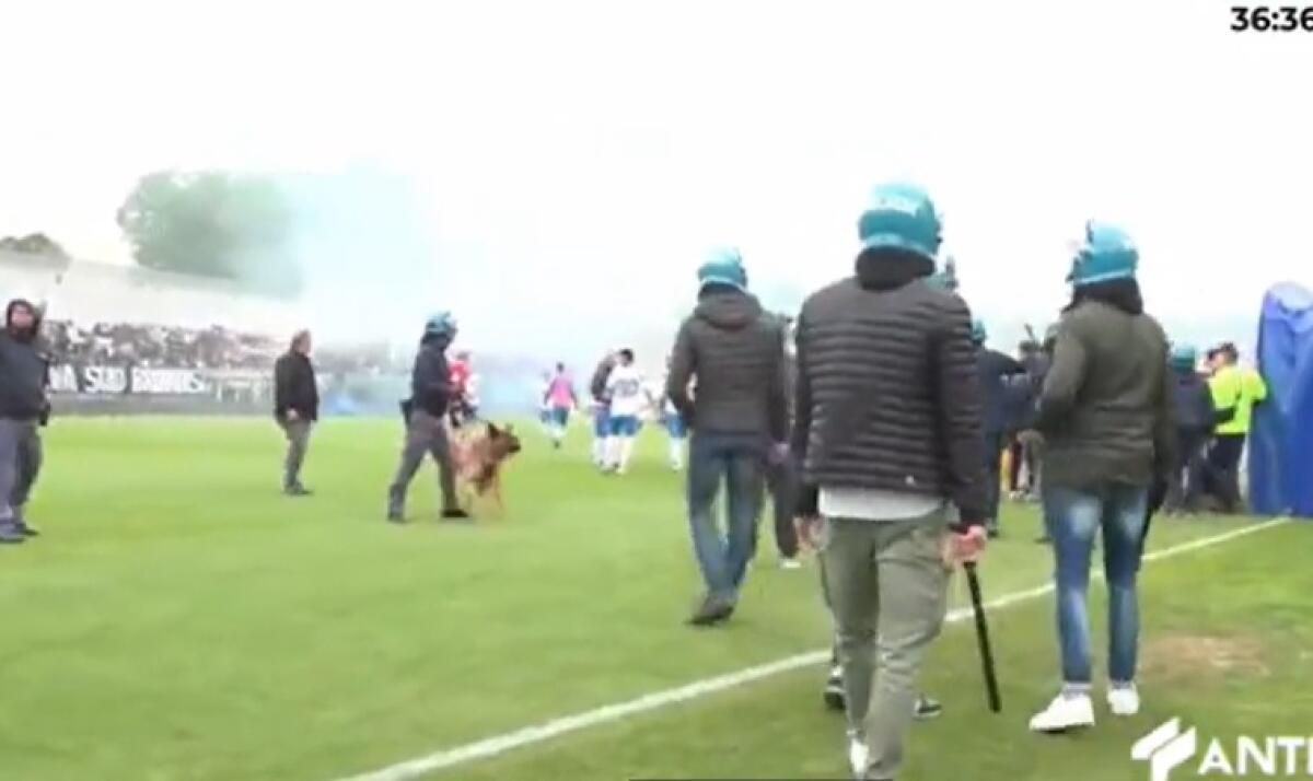 Serie D, sospesa Cavese-Brindisi, poliziotti in campo - 