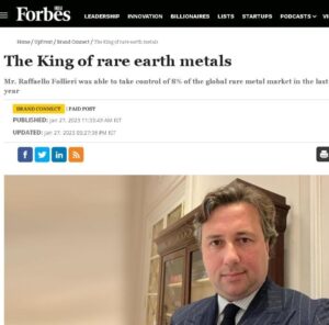 Follieri, le terre  rare e il calcio