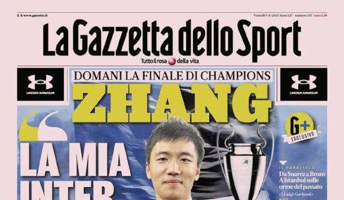 'La mia Inter ci crede', i quotidiani sportivi di oggi - 