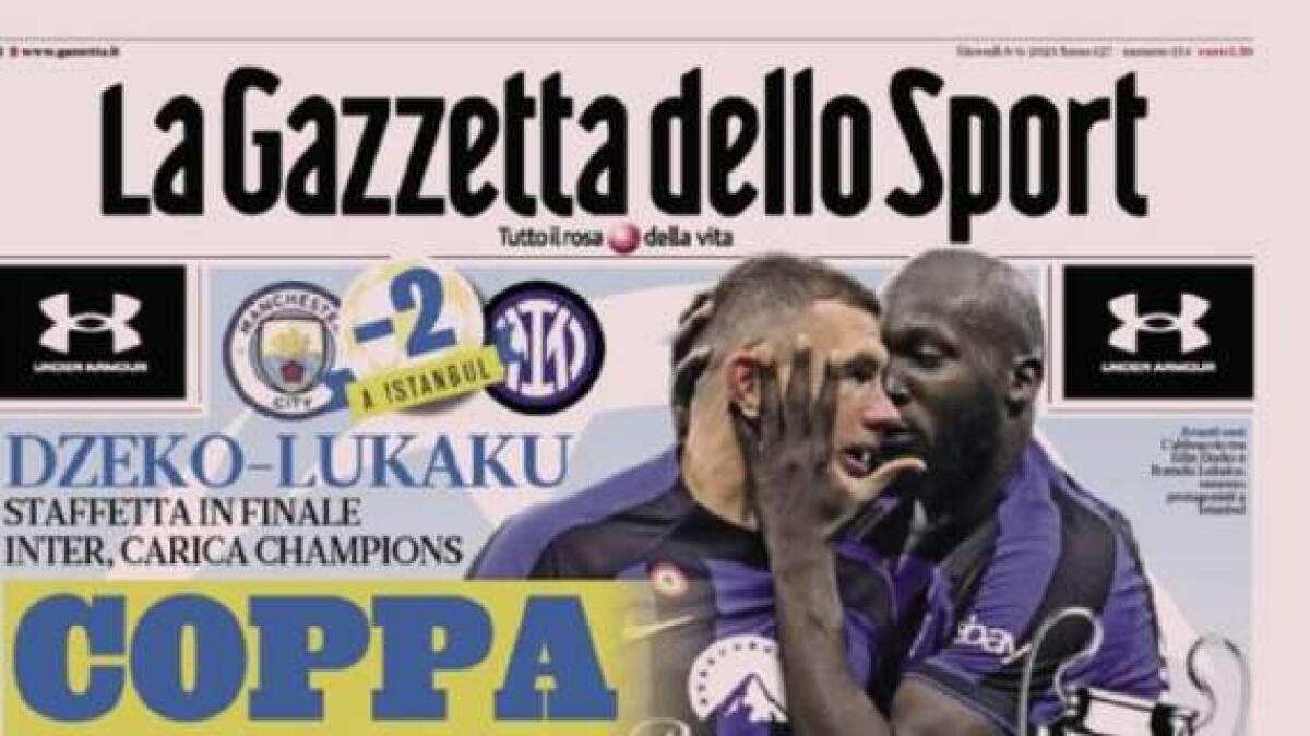 'Coppa arriviamo': le prime pagine dei giornali - 