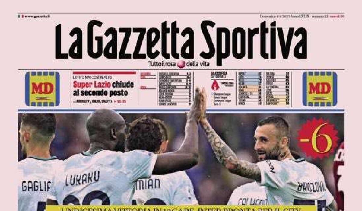 'Sogno d'oro', le prime pagine dei quotidiani - 