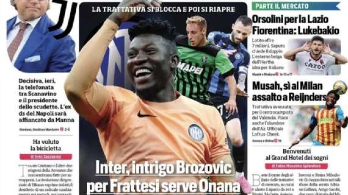 'GiuntOlè', le prime pagine dei giornali sportivi - 