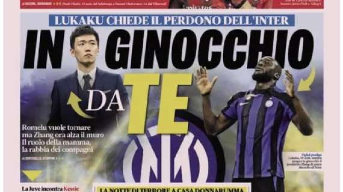 "In ginocchio da te", le prime pagine dei giornali - 