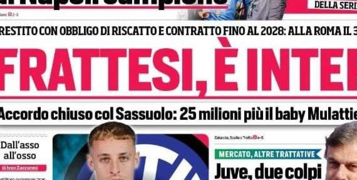 'Milan, perso un altro', le prime pagine dei giornali - 