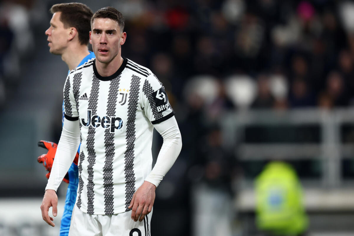 Juventus, il piano per arrivare a Milinkovic. Suggestione Lukaku - Dusan Vlahovic of Juventus Fc during the Serie A match beetween Juventus Fc and Torino Fc at Allianz Stadium on February 28, 2023 in Turin, Italy .