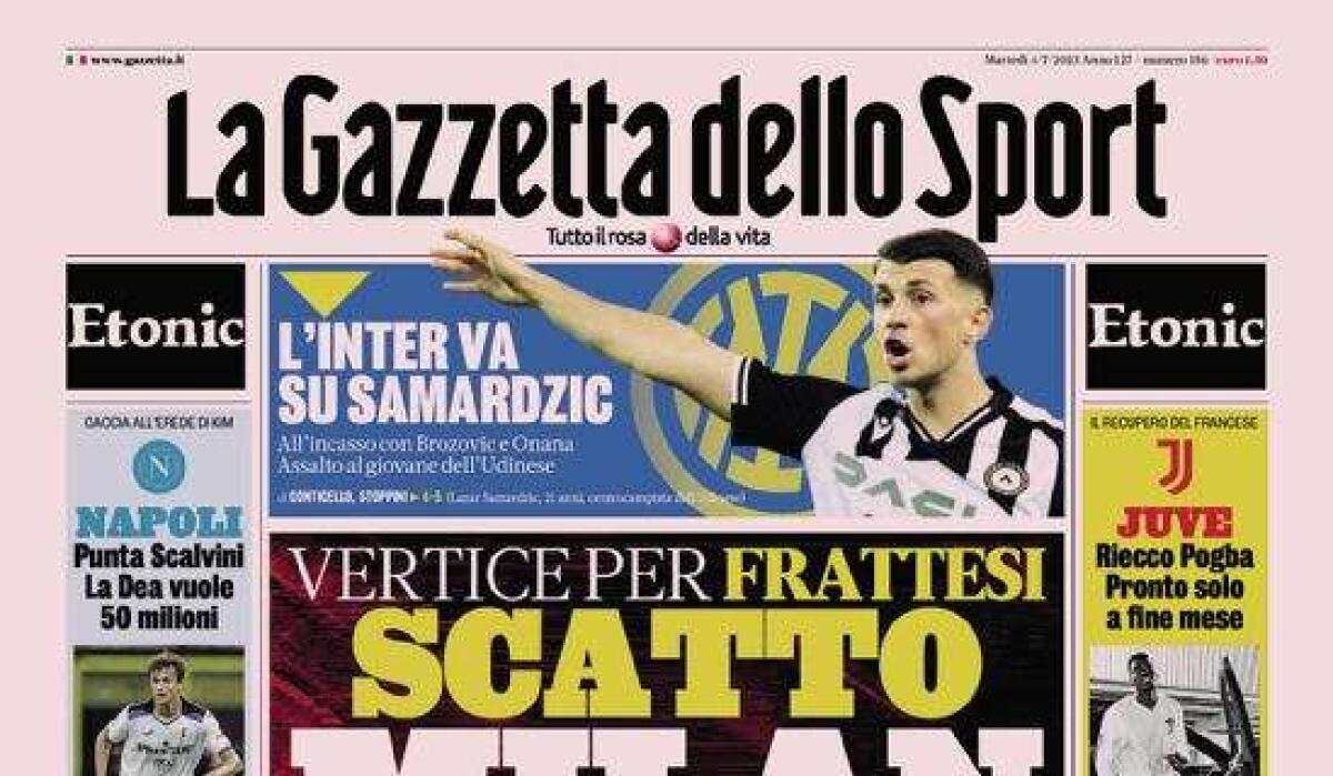 'Scatto Milan', le prime pagine dei giornali sportivi - 