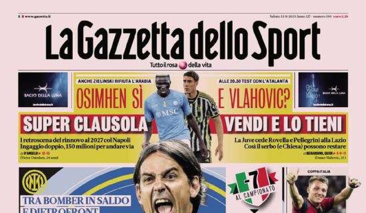 "Pazza Inter": le prime pagine dei giornali sul mercato dei neroazzurri - 