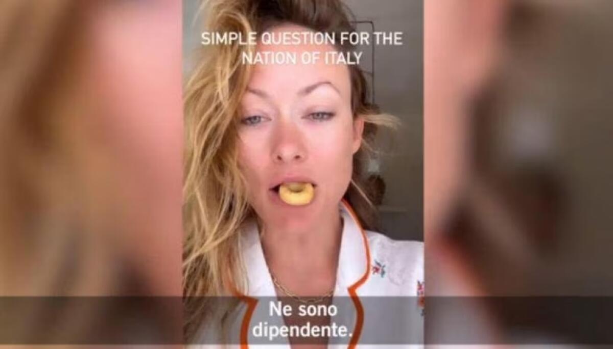 L'attrice Olivia Wilde e l'amore per i taralli pugliesi - 