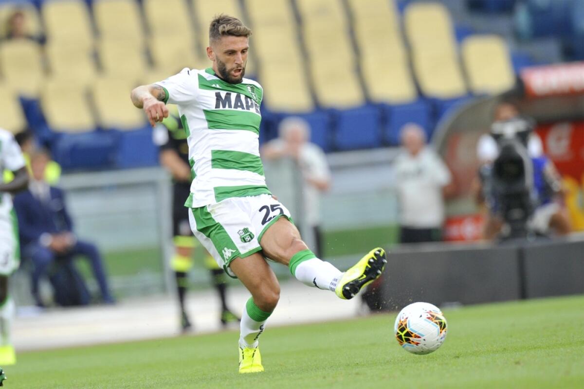La Juve non molla Berardi - Roma - Sassuolo 4-2; Stadio Olimpico lega calcio serieA 15/09/2019; Domenico Berardi
Rom - Sassuolo 4-2; Olympic Stadium football league Serie A 15/09/2019; Domenico Berardi