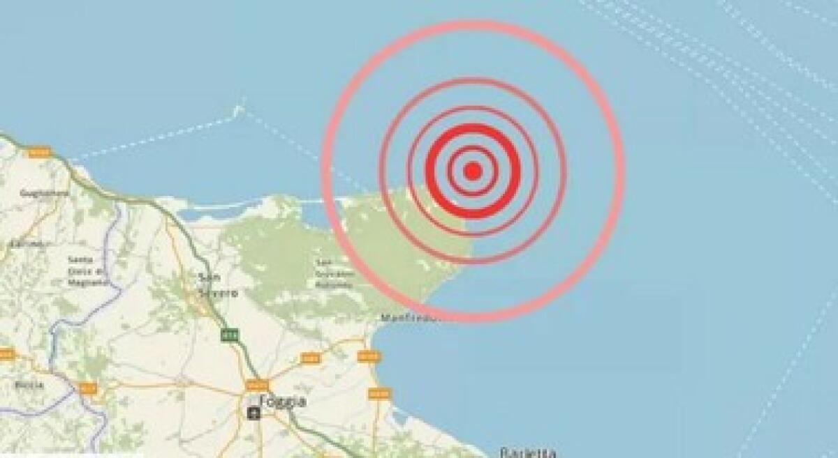 Sisma di magnitudo 2.1 sul Gargano - 
