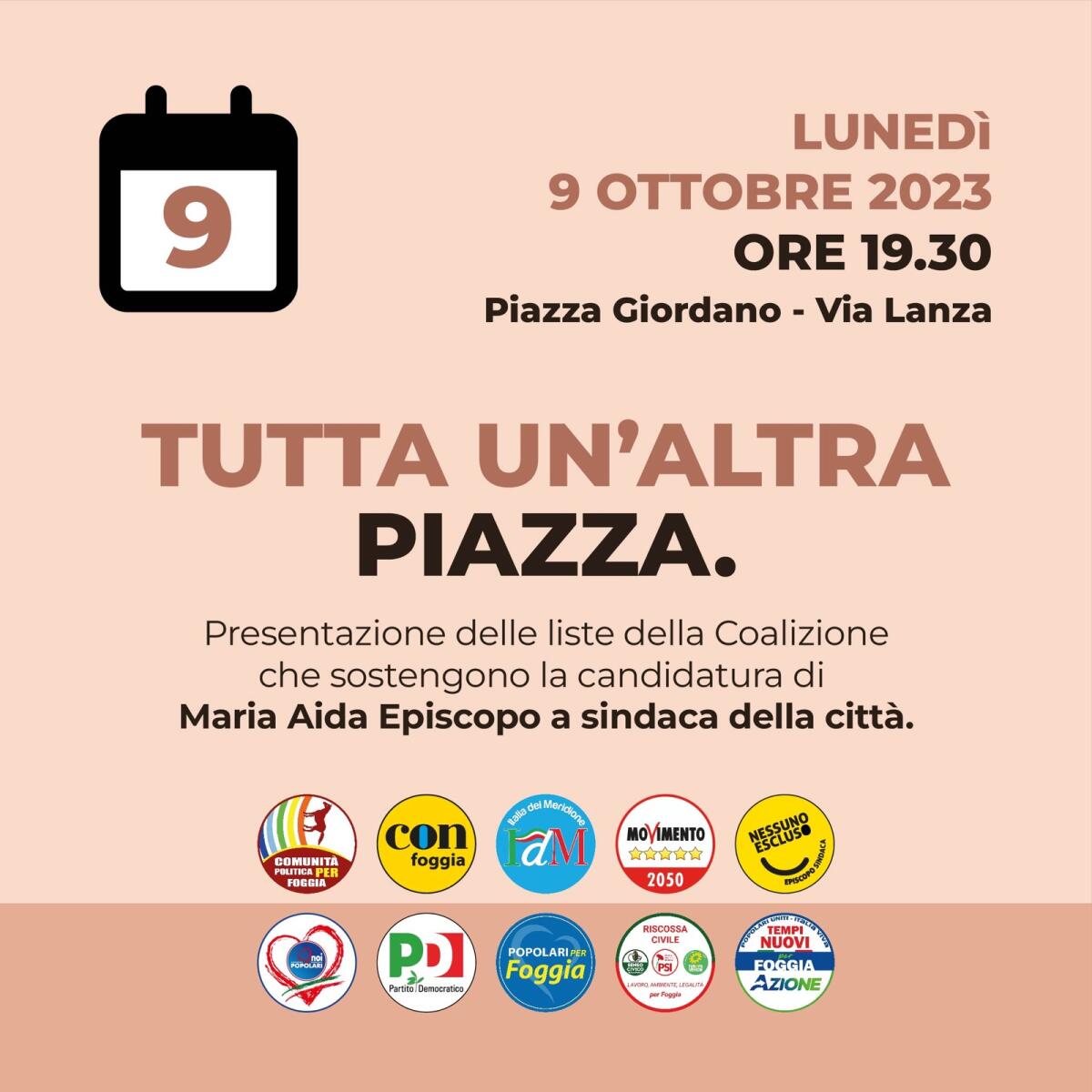 Centrosinistra, manifestazione unitaria per Episcopo - 