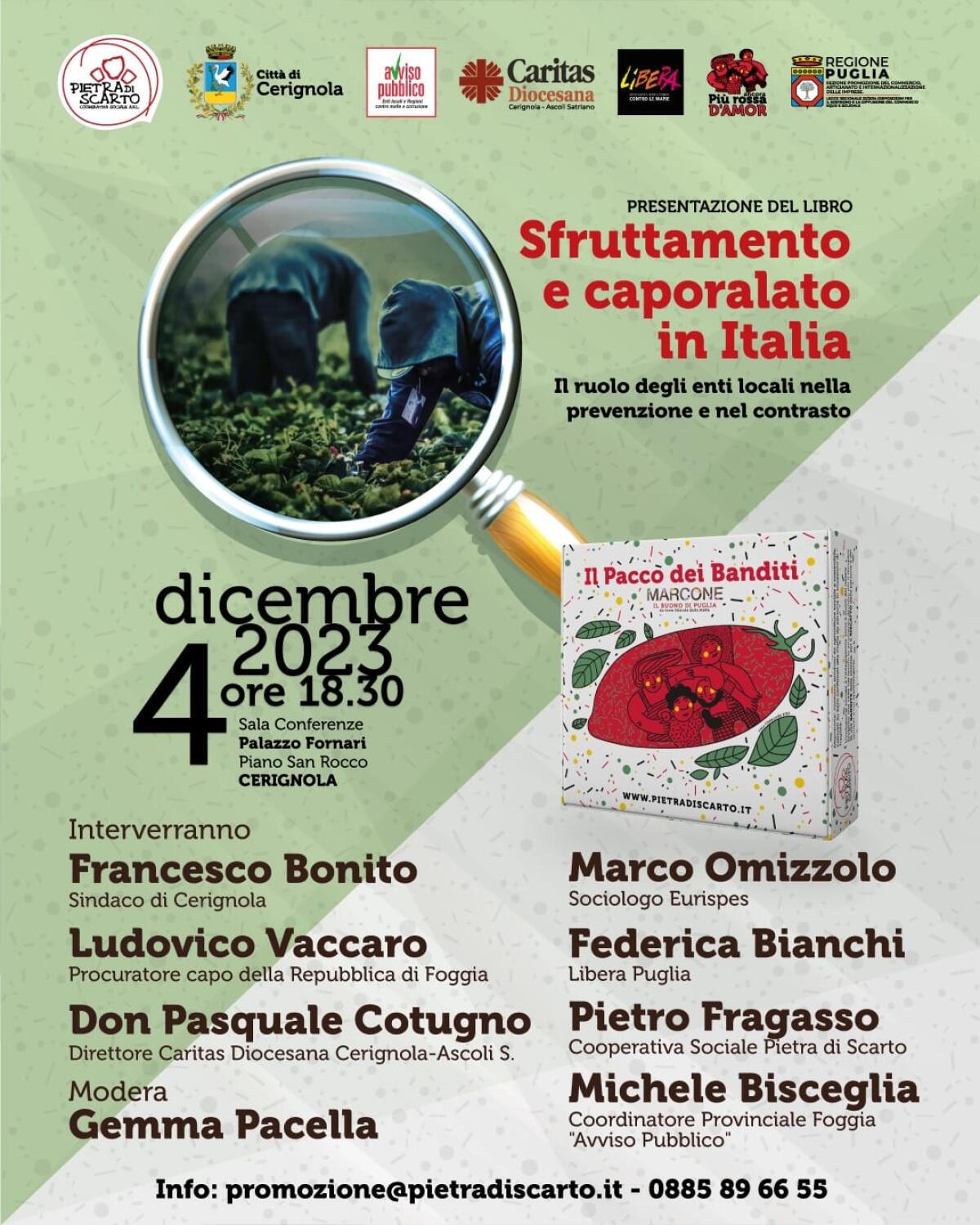 Sfruttamento e caporalato, convegno con il procuratore Vaccaro - 