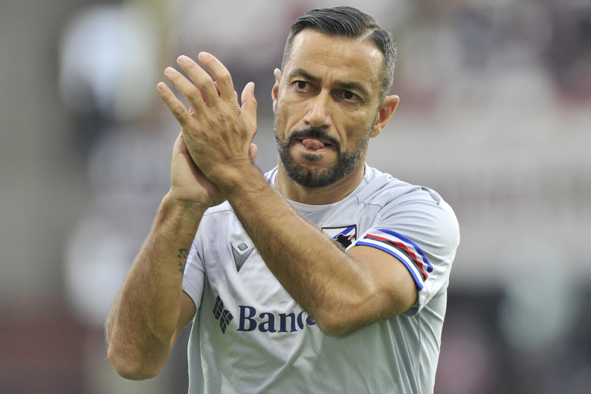 Quagliarella si ritira ufficialmente - Fabio Quagliarella player of Sampdoria, during the match of the Italian SerieA championship between Salernitana vs Sampdoria, final result 0-2, match played at the Arechi stadium in Salerno. Salerno, Italy, November 21, 2021.