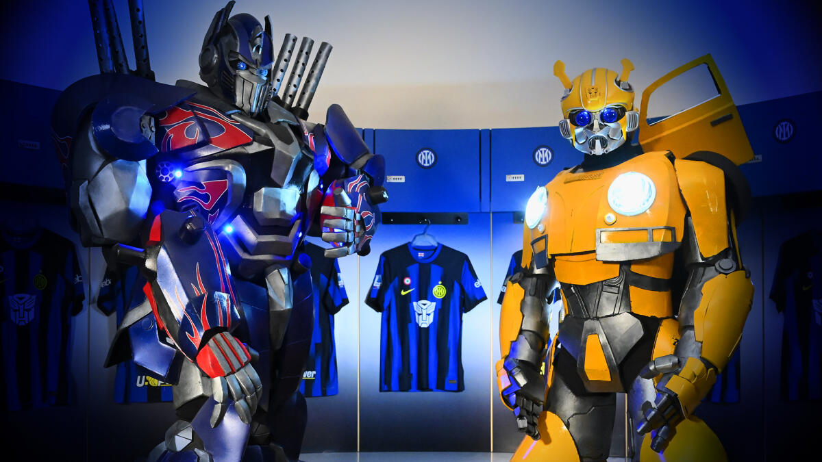 Inter e Paramount+ presentano la maglia home dedicata alla saga Transformers - 
