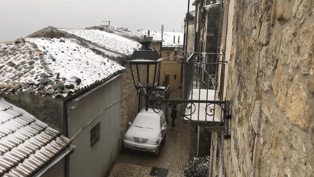 Arriva la prima neve sui Monti Dauni - 
