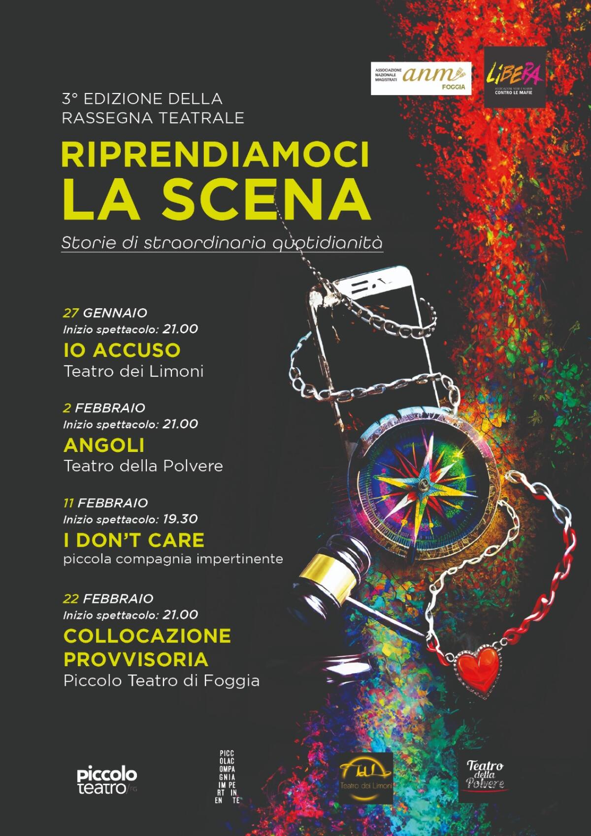 "Riprendiamoci la scena", torna la rassegna teatrale di Anm e Libera - 