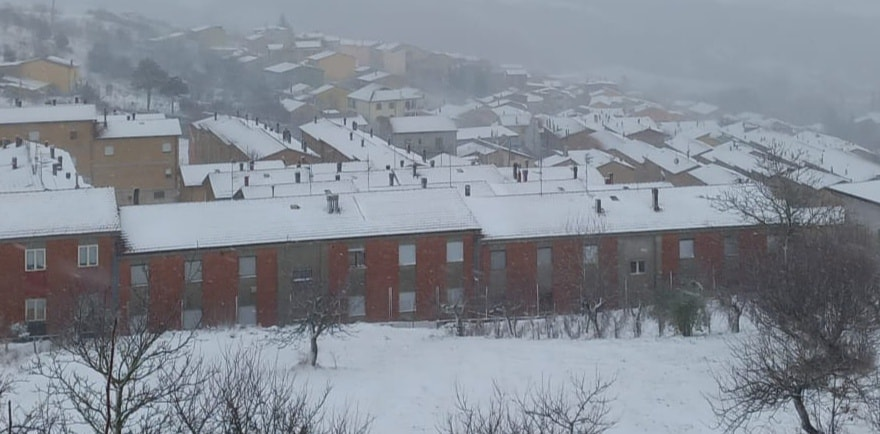 Arriva la prima neve sui Monti Dauni