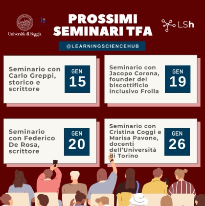 Storia, inclusione ed educazione nell’VIII edizione dei seminari  del Learning Science hub dell'UniFg