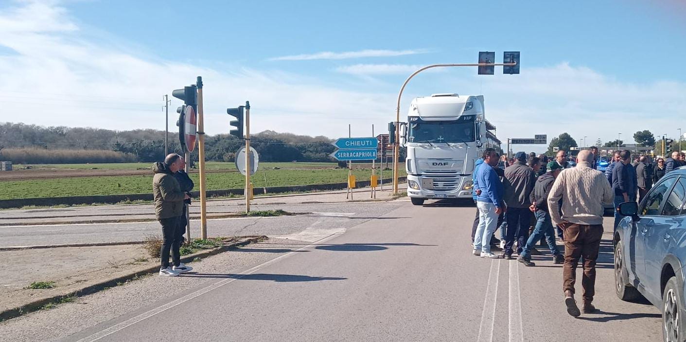 Ancora una giornata di protesta degli agricoltori di Capitanata