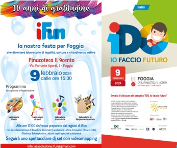 iFun, venerdì 9 febbraio evento conclusivo del progetto "iDO" e nel pomeriggio festa per i 10 anni dell'associazione