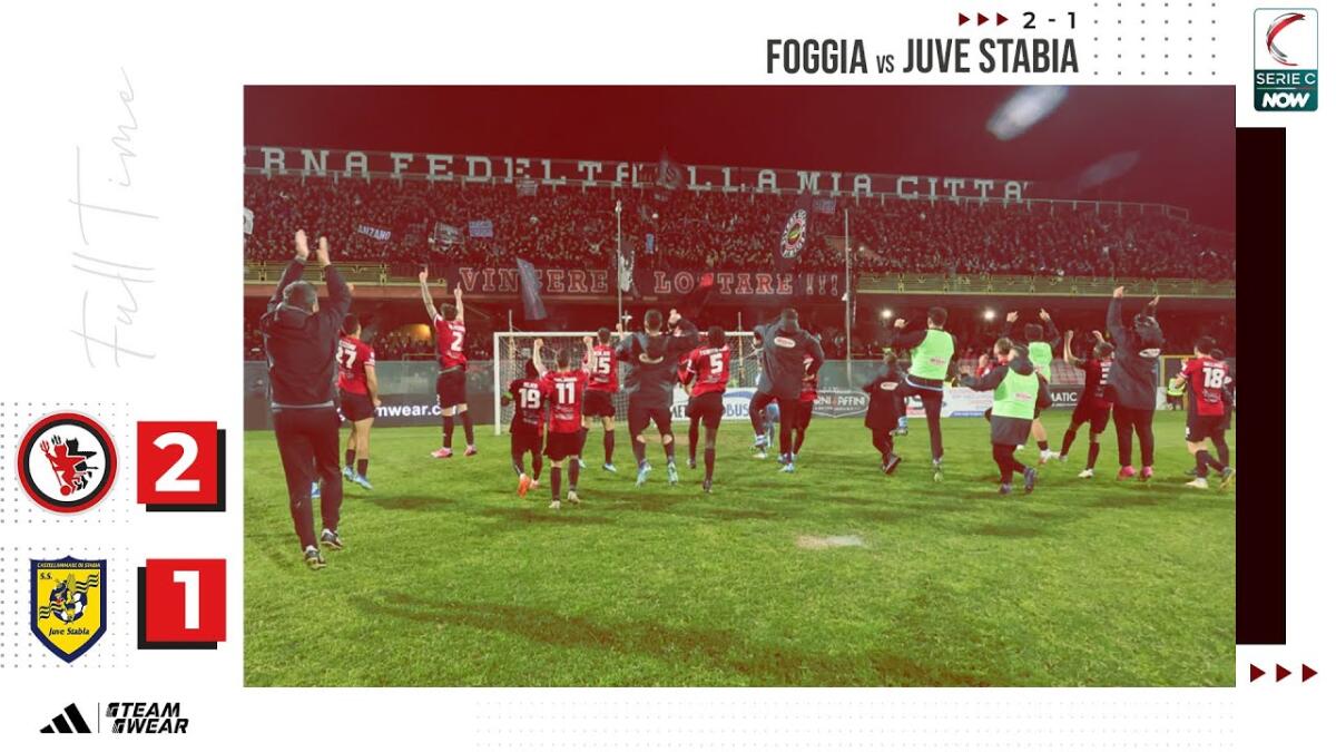 Un buon Foggia batte la Juve Stabia - 