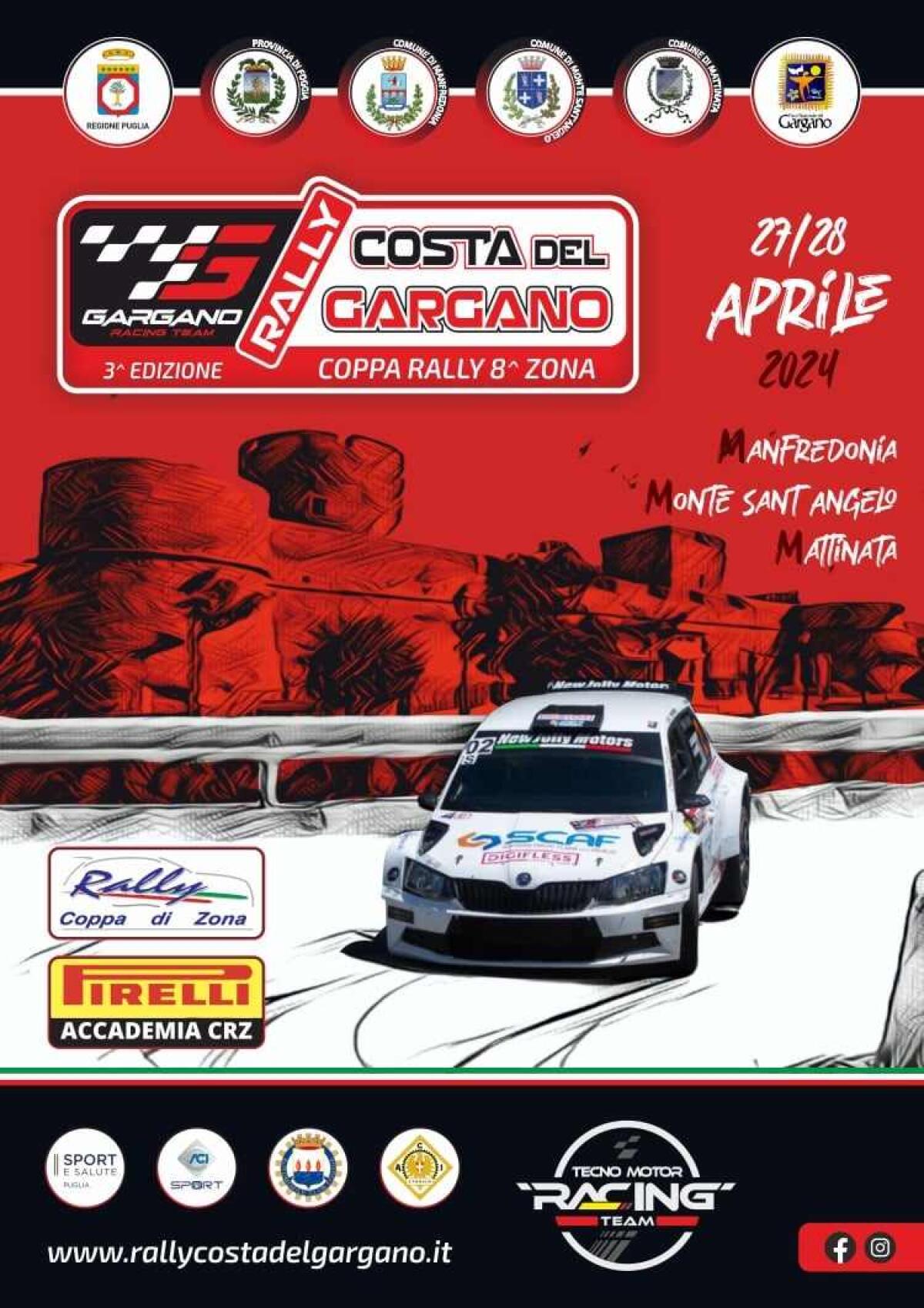 Rally "Costa del Gargano 2024", iscrizioni aperte e tante novità - 