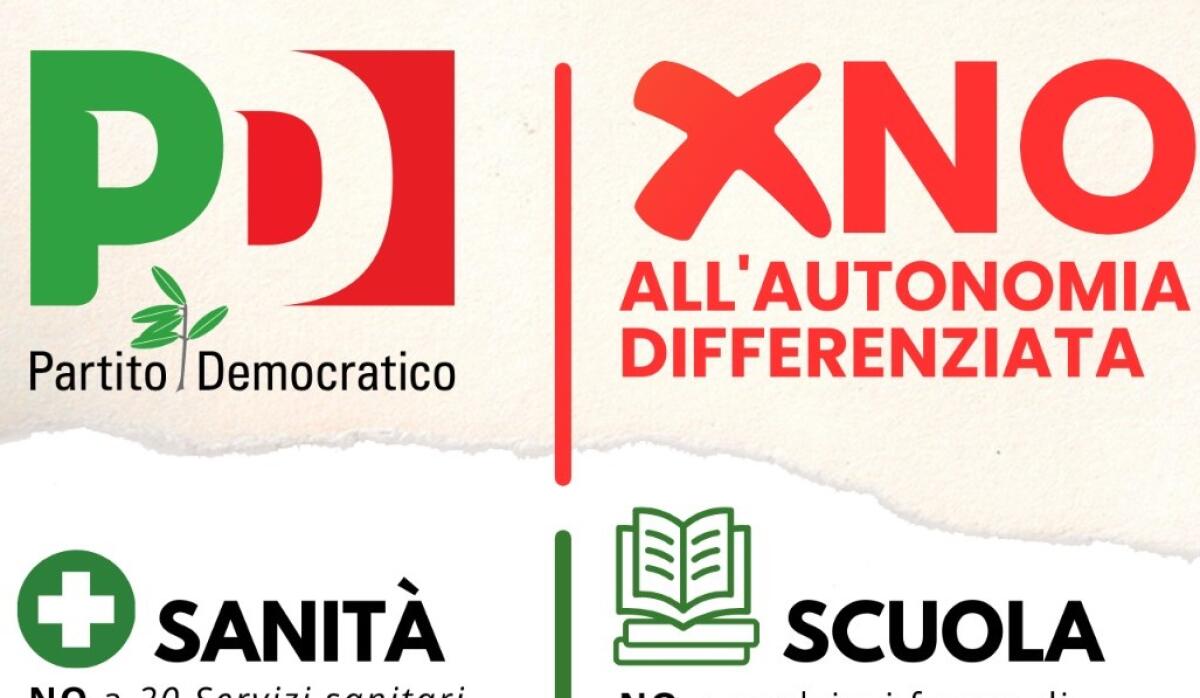 NO” all’autonomia differenziata, a Foggia tre giorni di iniziative del Pd - 