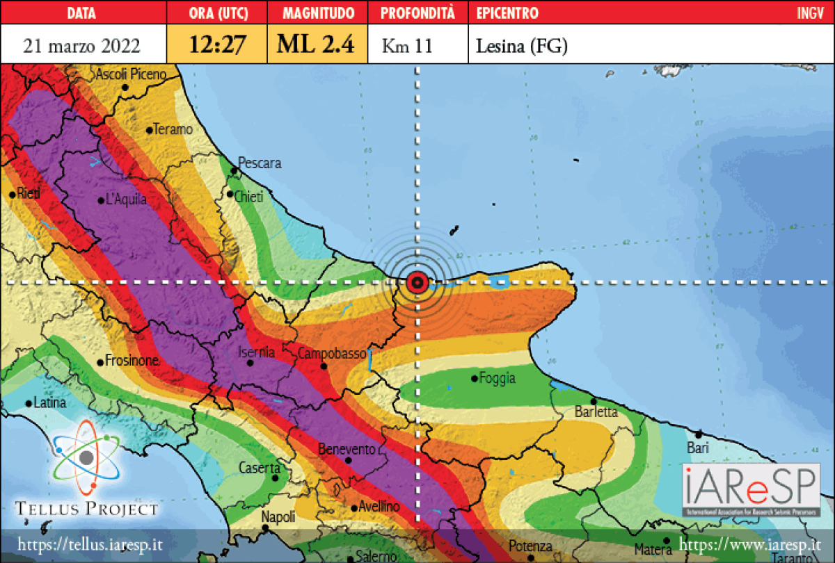 Lesina, due scosse di terremoto - 