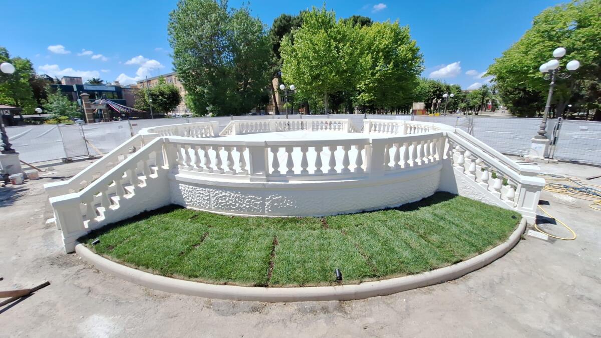 Foggia, riparata la rotonda della Villa Comunale - 