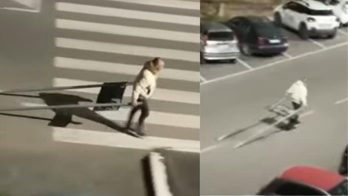 Foggia, ruba un segnale stradale e lo trascina per centinaia di metri - 