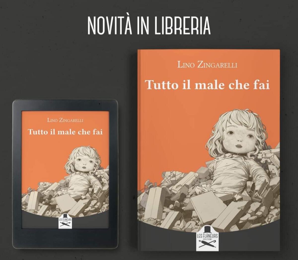Foggia, Il giornalista Lino Zingarelli è alla sua prima opera letteraria: "TUTTO IL MALE CHE FAI". - 