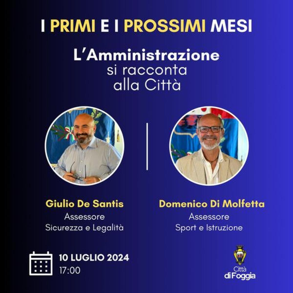 Foggia, l'Amministrazione comunale si racconta alla Città - 