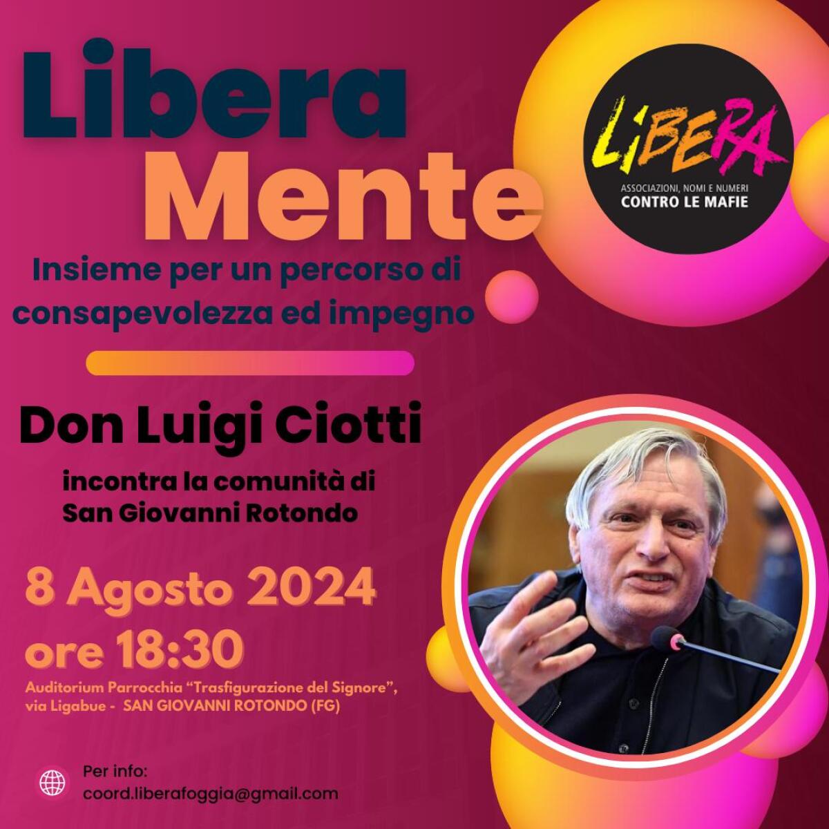 San Giovanni Rotondo: giovedì don Ciotti incontra la comunità - 