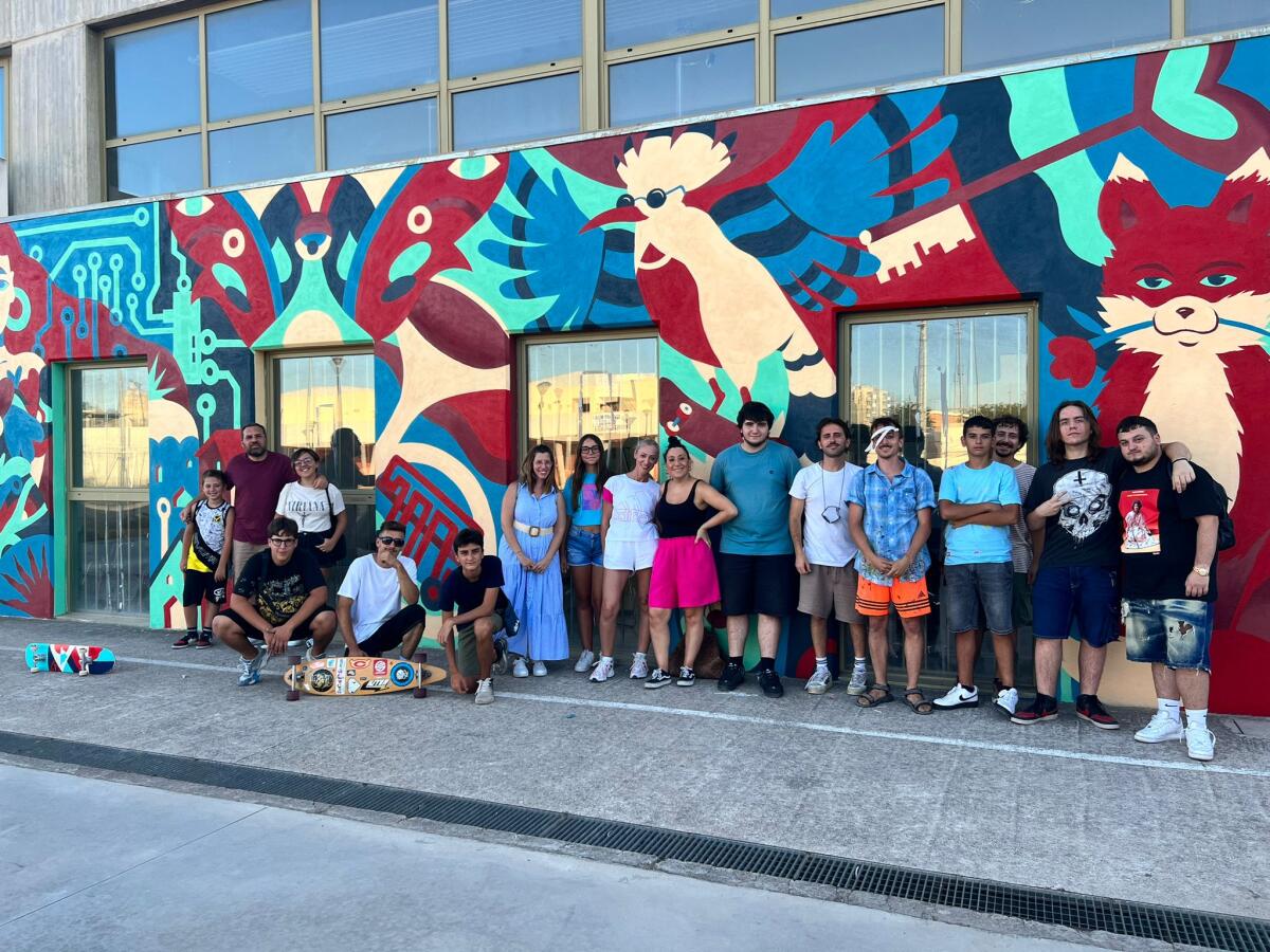 Cerignola, al "Cercat" ultimato il murale dei ragazzi - 