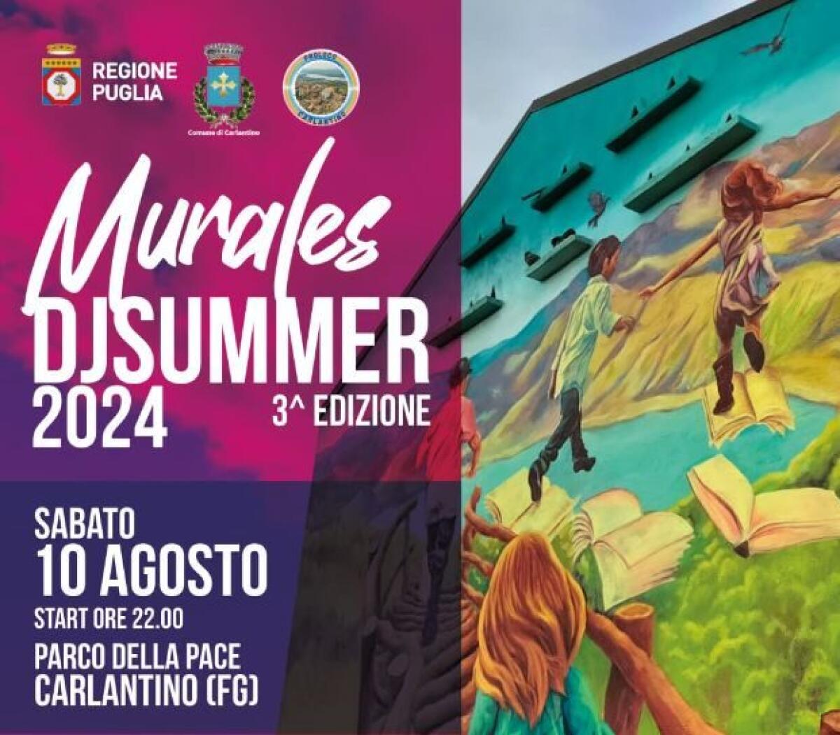 Carlantino notte di stelle di canti e di balli con il Murales Dj Summer - 