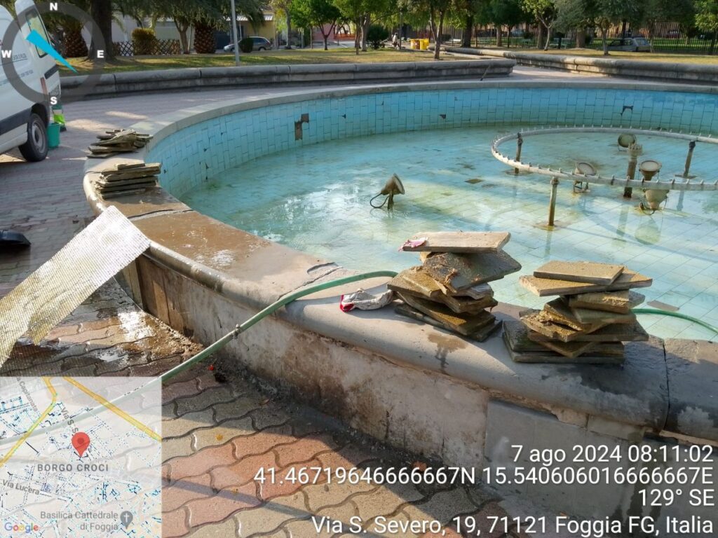 Foggia, vandalizzato Largo Sant'Anna