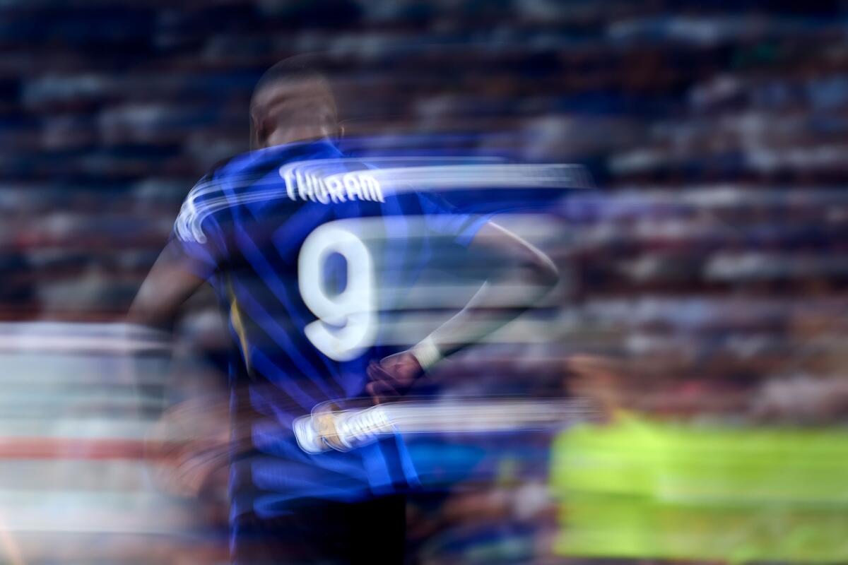 Serie A, anticipi e posticipi dalla 5ᵃ fino alla 13ᵃ - MILAN, ITALY - AUGUST 30: Marcus Thuram of FC Internazionale in action during the Serie match between Inter and Atalanta at Stadio Giuseppe Meazza on August 30, 2024 in Milan, Italy. (Photo by Mattia Ozbot - Inter/Inter via Getty Images)