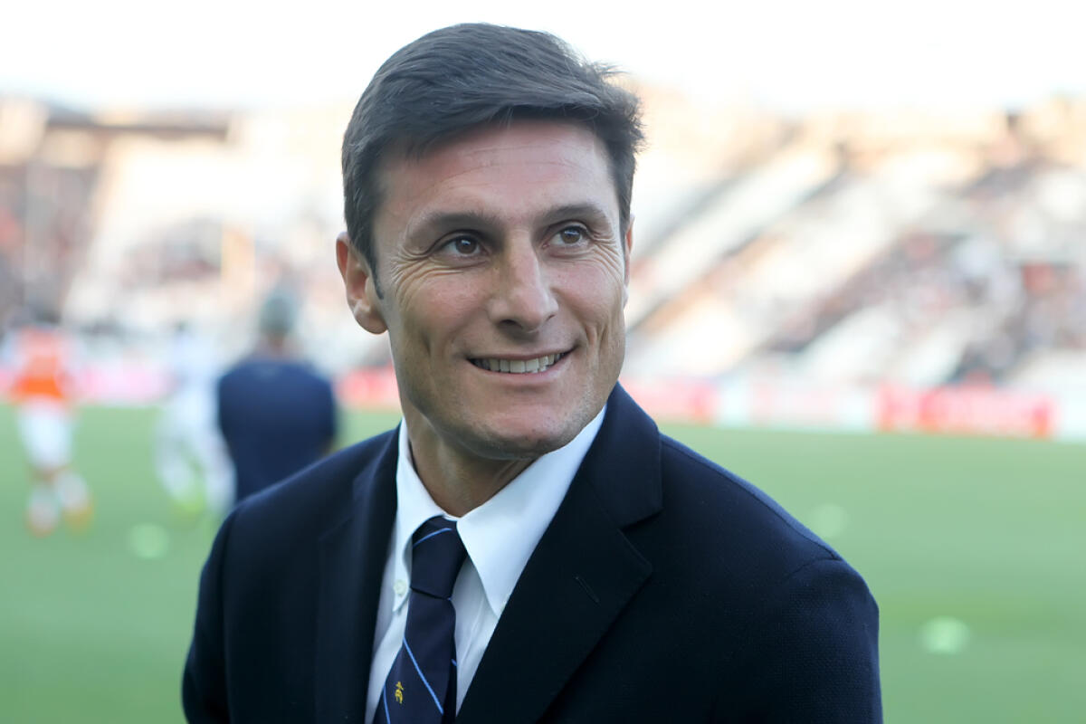 Inter, Zanetti: "Con la Juventus non meritavamo di perdere" - THESSALONIKI, GREECE- AUGUST 14, 2014 : Javier Zanetti the Vice-president of Inter before the friendly match Paok vs Inter.