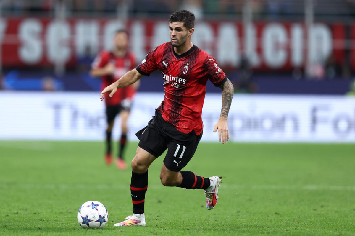 Milan, la società pensa al rinnovo di Pulisic: le ultime - Milano, Itayl. 19 September 2023 . Christian Pulisic of Ac Milan during the  Uefa Champions League match beetween Ac Milan and the Newcastle United Fc.