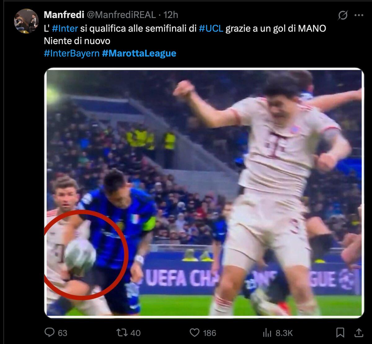 L'accusa: "L'Inter si qualifica grazie ad un gol di mano" - 