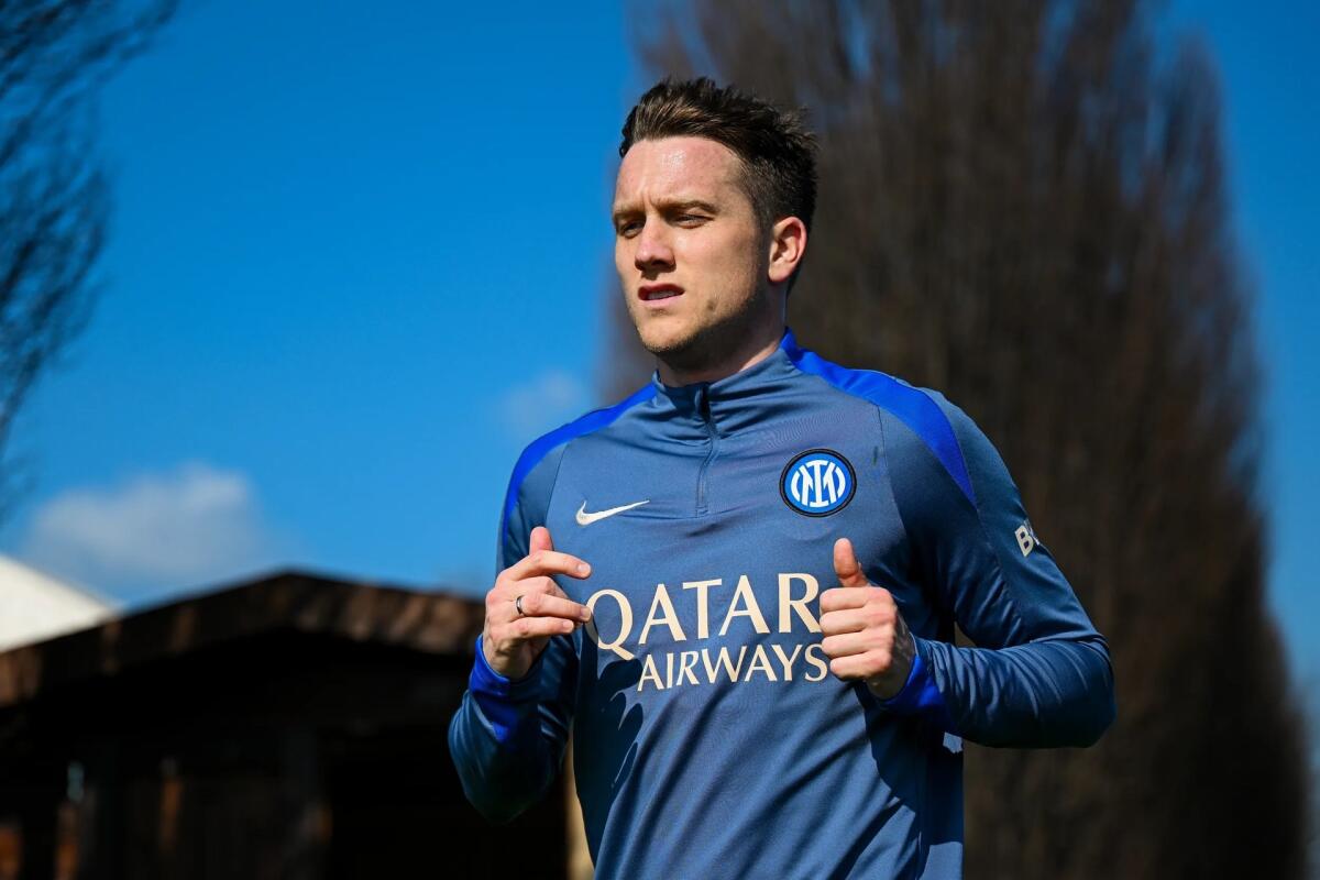 Zazzaroni e la polemica sul calendario affollato: "Ad aprile e maggio si accusa il peso" - Piotr Zielinski, centrocampista dell'Inter (foto Inter.it)