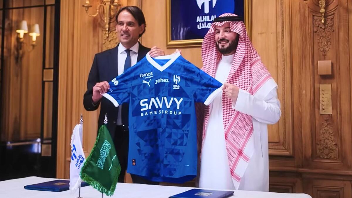 Gaffe dell'Al-Hilal, presenta Simone Inzaghi ma nel video si sente la telecronaca di un Gol di Pippo Inzaghi! - 