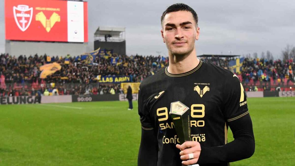 Hellas Verona, Coppola va in Premier: ecco dove giocherà il classe 2003 - Udinese player Diego Coppola. player of the match during twenty-third Serie A soccer match between Monza and Hellas Verona, at the U-Power Stadium in Monza, Italy - Saturday, February 01, 2025. Sport - Soccer (Photo AC Monza/LaPresse by Studio Buzzi)